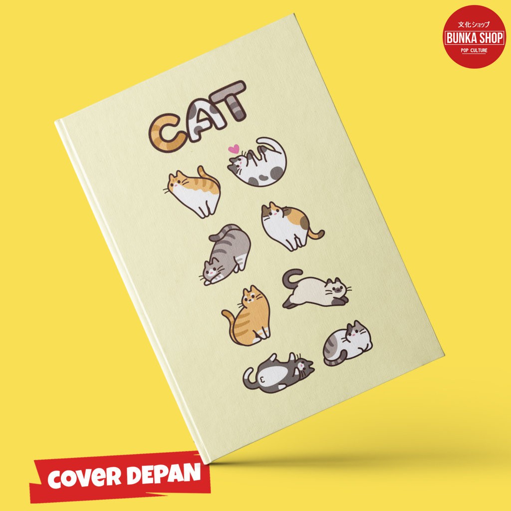 

Notebook Cute The Cats Hardcover A5 Buku Tulis Catatan Note Book Agenda Planner