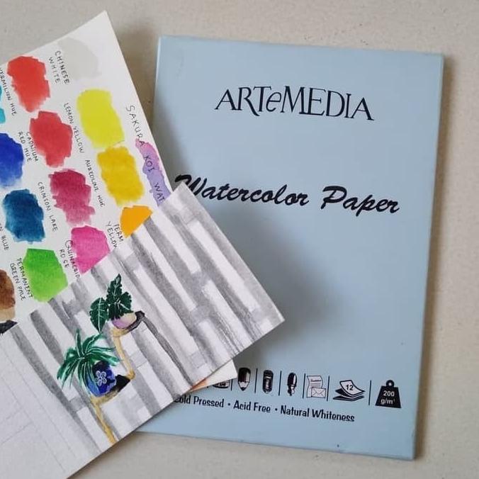 

Artemedia A4 Watercolor Water Color Paper Kertas Gambar Khusus Cat Air