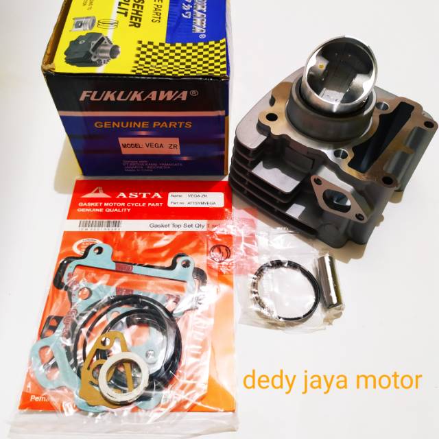 Blok seher komplit + paking top set Vega ZR original fukukawa genuine parts berkualitas terjamin