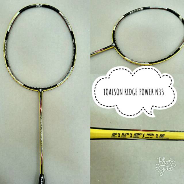 [Free Pasang Senar] Raket Badminton Toalson Ridge Power N33 SKS Original