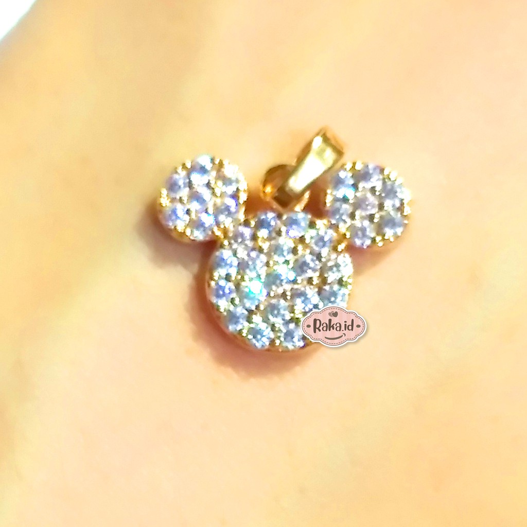 RAKA Acc - Liontin MICKEY MOUSE Xuping Gold Perhiasan Cantik Wanita Lapis Emas 18k 209