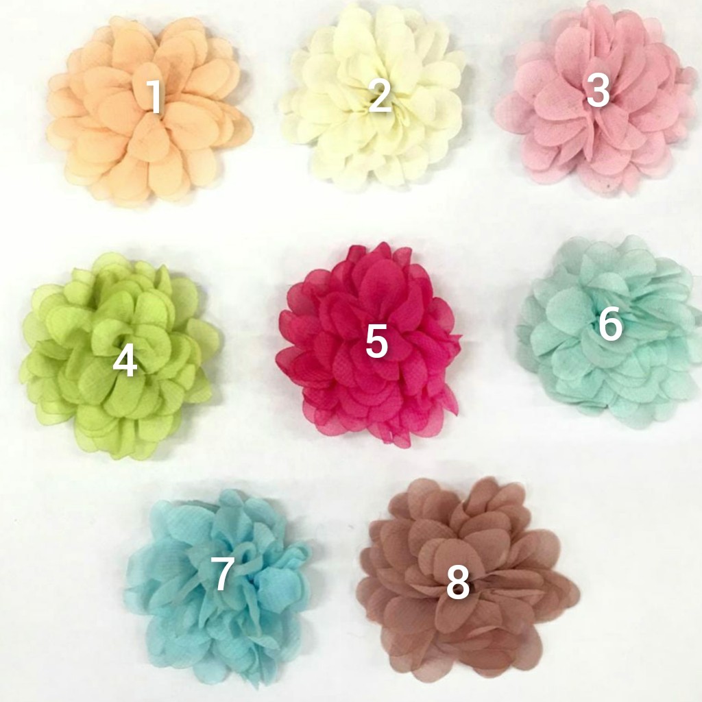 1 BUAH - 5.5 CM BUNGA SIFON ANEKA WARNA