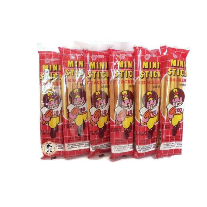 NISSIN MINI STICK MERAH PAK ISI 10