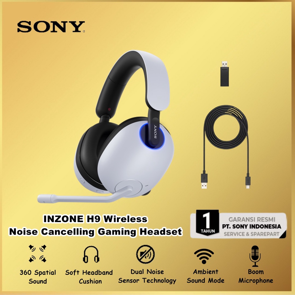 Sony INZONE H9 Wireless Noise Cancelling Gaming Headset Headphone MDR-G900