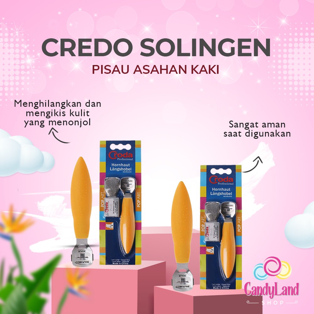 Alat Pembersih Kulit Mati Kaki Kapalan Credo Soligen Perawatan Kaki