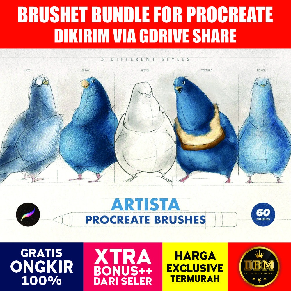 Artista Procreate Brushes