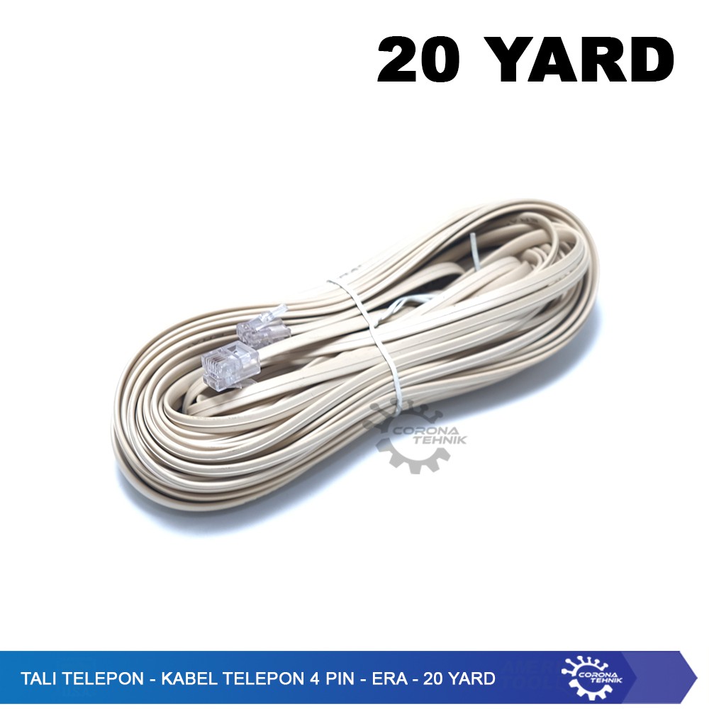 Tali Telepon - Kabel Telepon 4 Pin - ERA - 20 YARD