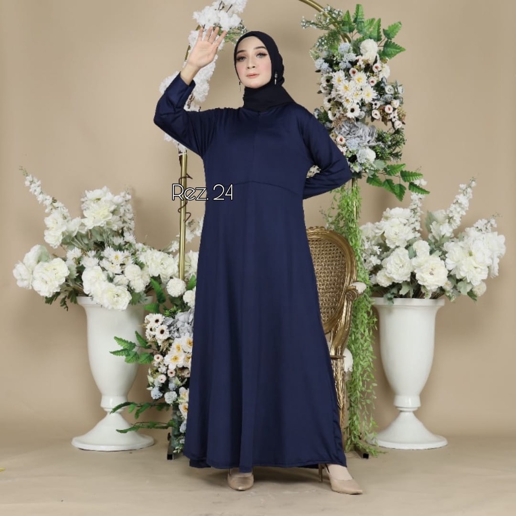 Gamis Polos Jersey LD 110 Busui Terlaris