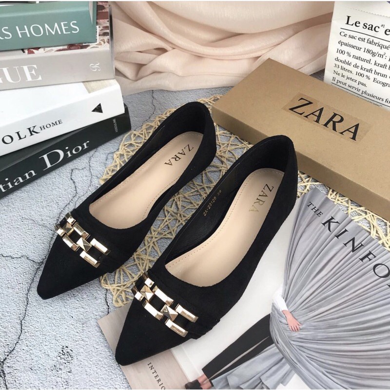 flatshoes wanita za23128 import realpict