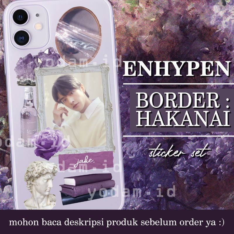 DIY STICKER CASE, STICKER AESTHETIC STIKER KPOP ENHYPEN - BORDER : HAKANAI STICKER SET