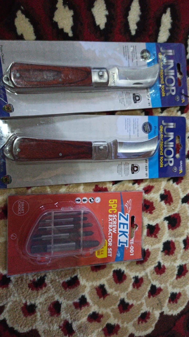 Junior Pisau Sadap Karet Pisau Okulasi Serbaguna Stainless Steel