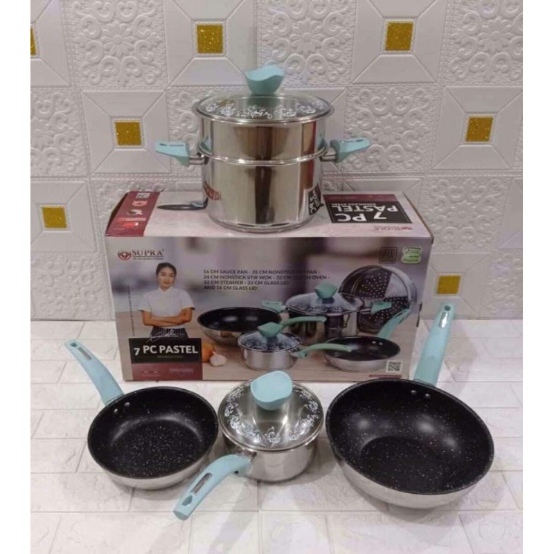 Panci Supra set 7 Pastel renatta