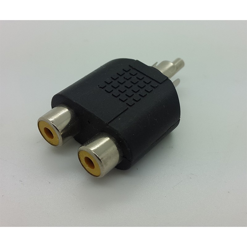 Converter Jack RCA male To 2 Cover RCA female