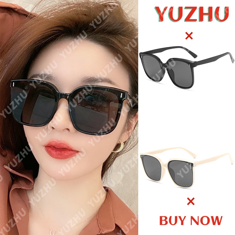 (YUZHU) COD Kacamata Hitam Korea Fashion Style Square untuk Wanita INS Style Oversized Shades untuk Wanita