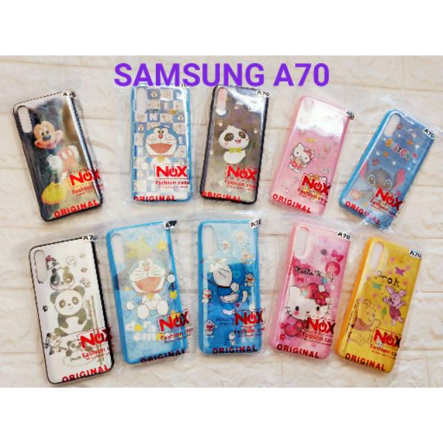 SOFTCASE KARAKTER SAMSUNG A70 GLOSSY + TEMPERED GLASS