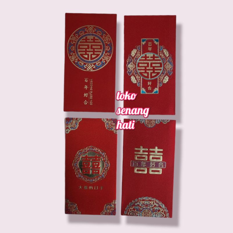

angpao wedding panjang / amplop merah /