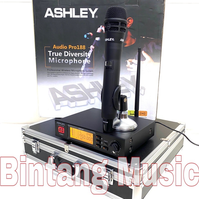 Mic Wireless Ashley Audio Pro 188 Original Ashley PRO188 ashley pro 188