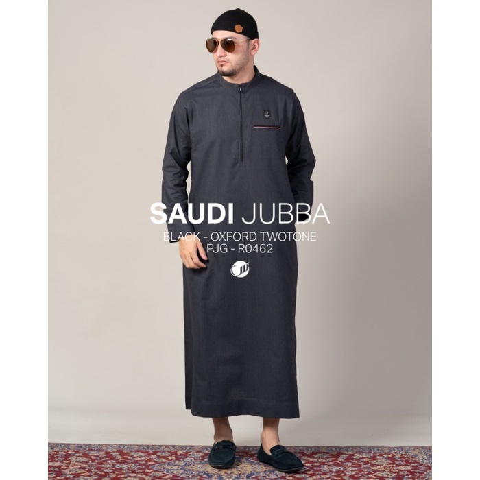 Jubah Saudi JUBBA SAMASE Lengan panjang Baju Gamis Pria Muslim