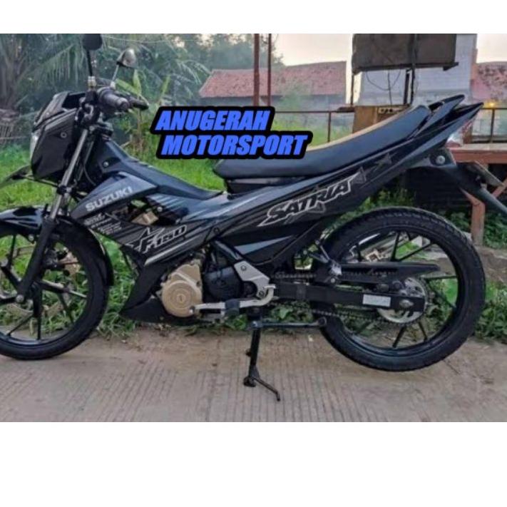 Hot Striping Satria Fu facelift FL hitam silver bintang 2014 .,