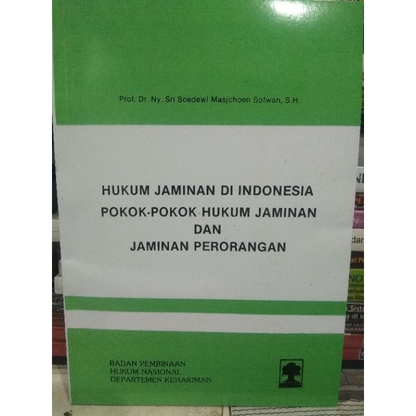 Buku Hukum Jaminan Di Indonesia/Prof.Dr.Ny.Sri Soedewi Masjchoen Sofyan,S.H.