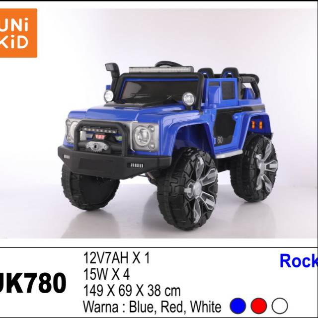 Mobil aki anak Jeep Unikid UK 780 rocking