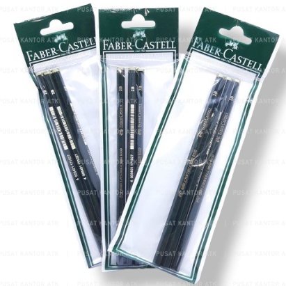 

Faber Castell pensil 9000 2B set 3 Pensil Ujian Sketsa UN Murah