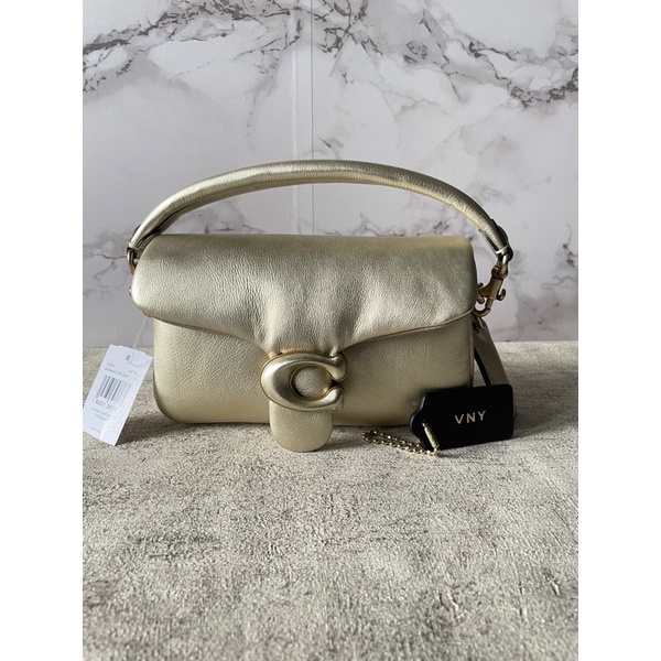 Coach tabby pillow gold 18