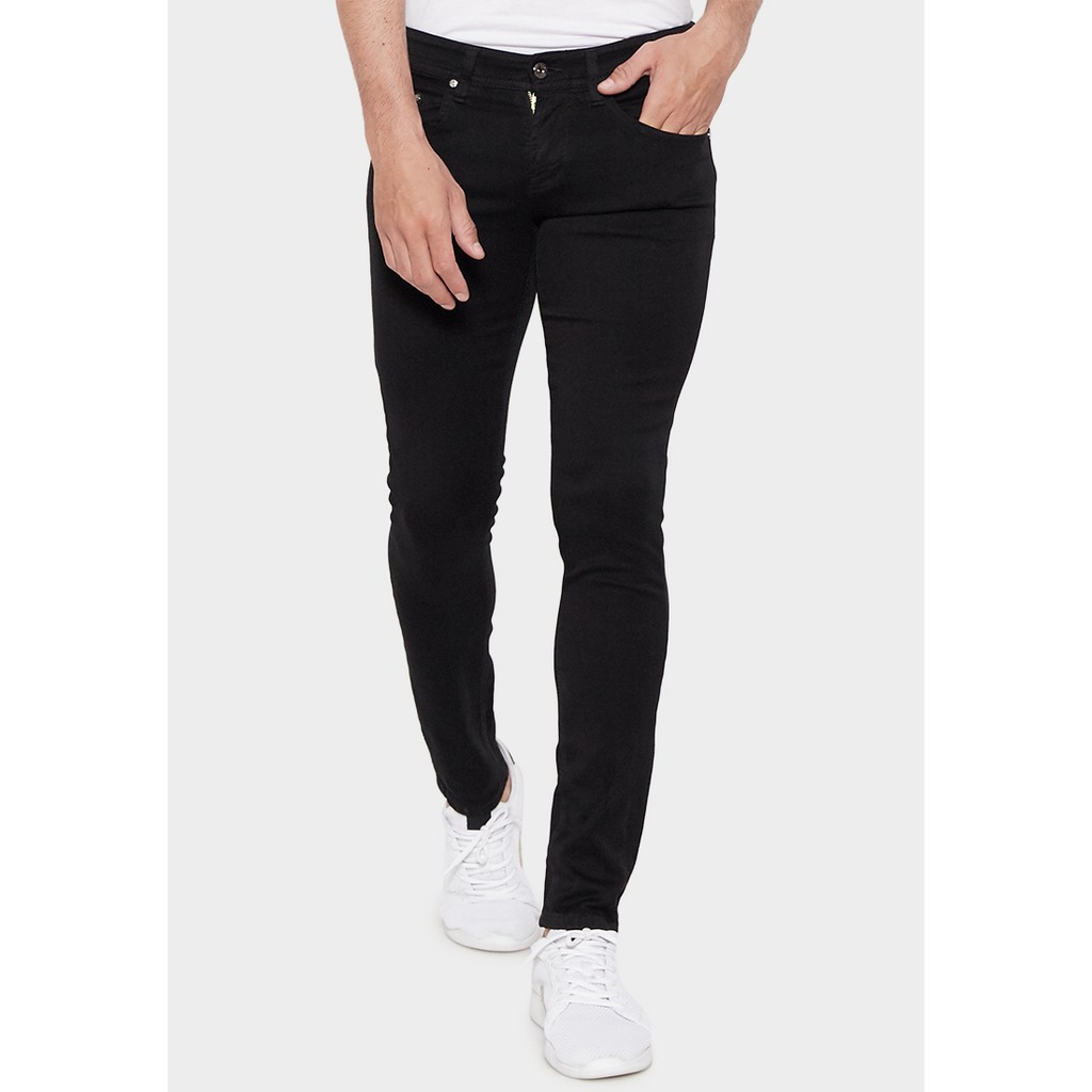 JBBoss Celana Panjang Bravo Denim Stretch Skinny Jeans (Black) / Ramayana Jatinegara