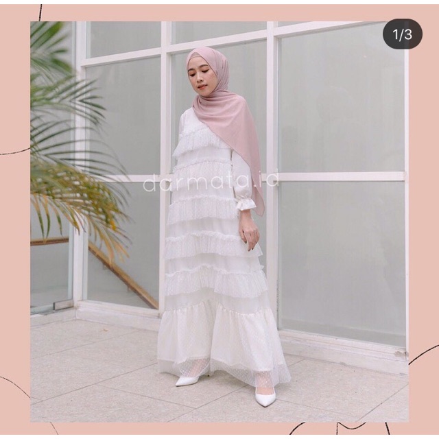 NEW Lembayung dress white by darmata.id
