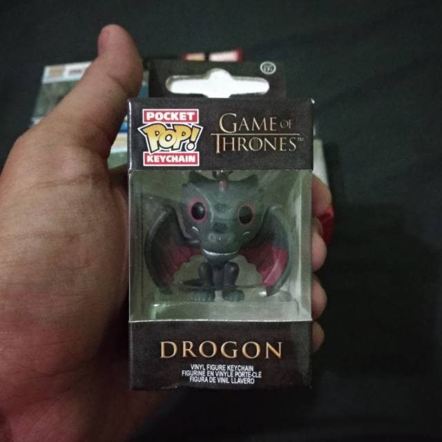 Keychain gantungan kunci funko pop karakter Game of Thrones Drogon murah