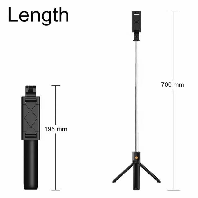 Tripod Tongsis Selfie Stick K07 Lipat Remote Control 3 IN 1