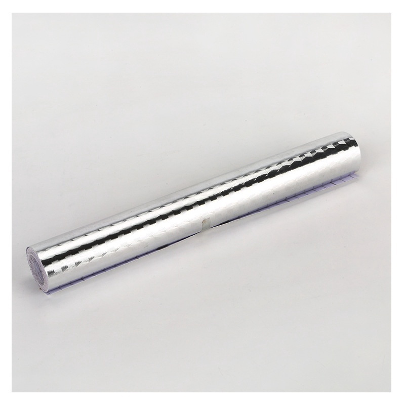 1pc Creative Waterproof Oliproof Adhesive Aluminum Foil Wall Stickers for Kitchen Decoration Home Improvement