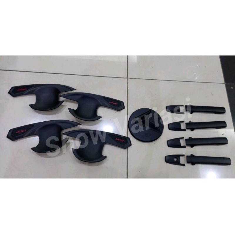 Paket Cover Door Handle + Outer + Tank Cover All New Brio Hitam Doff
