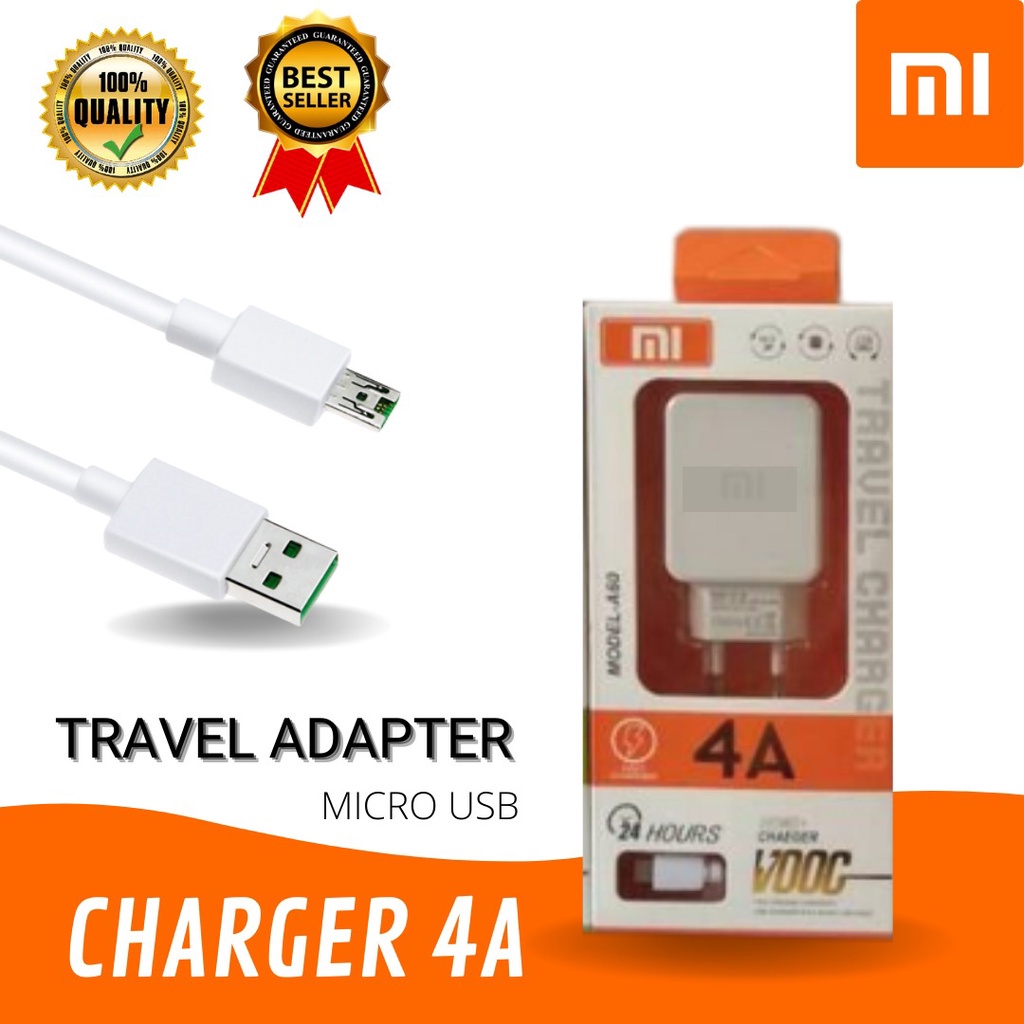 CHARGER XIAOMI VOOC  4A &lt;MICRO&gt; FAST CHARQING harga 18.500 (JAYA ACC)