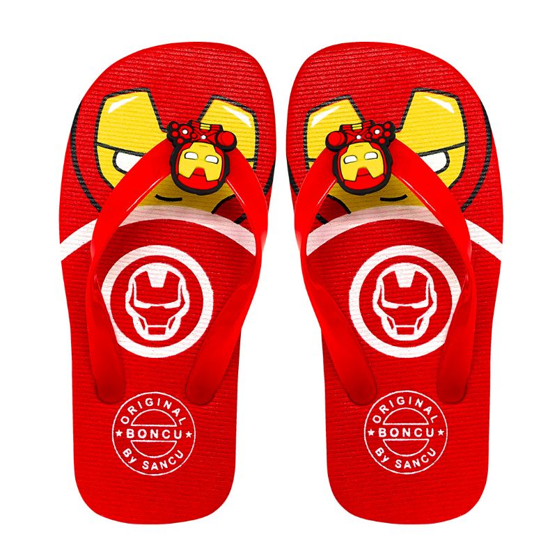 SANDAL KARAKTER ANAK UNIK LUCU SANDAL ANAK KEKINIAN 2022 SANDAL BONCU LITTLE IRON