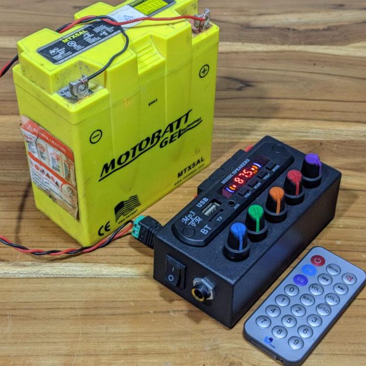 Terbaru.. Ampli Mobil Bluetooth 12v