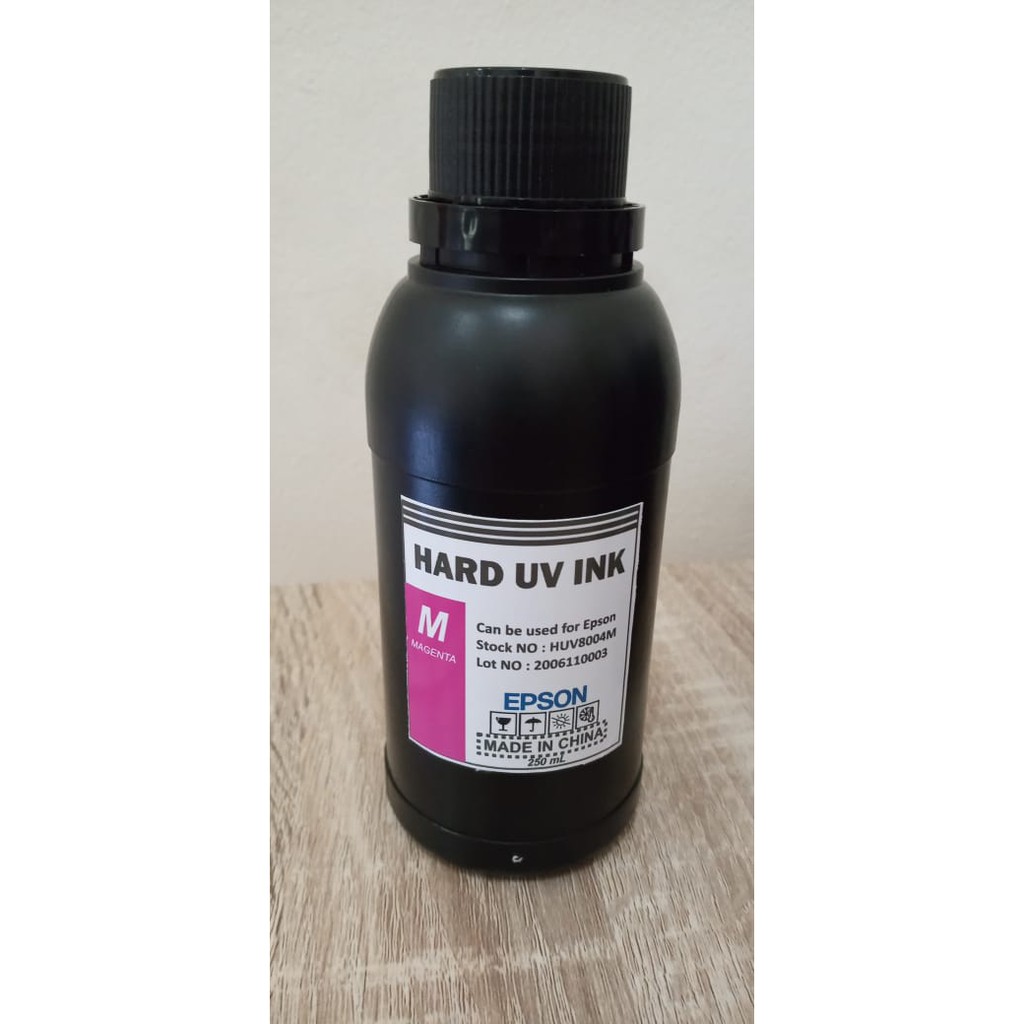 Tinta Uv Ink Led Curable Tipe Hard - Printer Epson 250ml Magenta