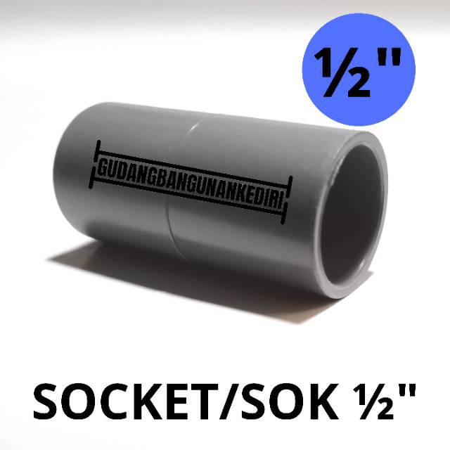 Sok socket sock 1/2&quot; inch JAYA sambungan pipa PVC JAYA