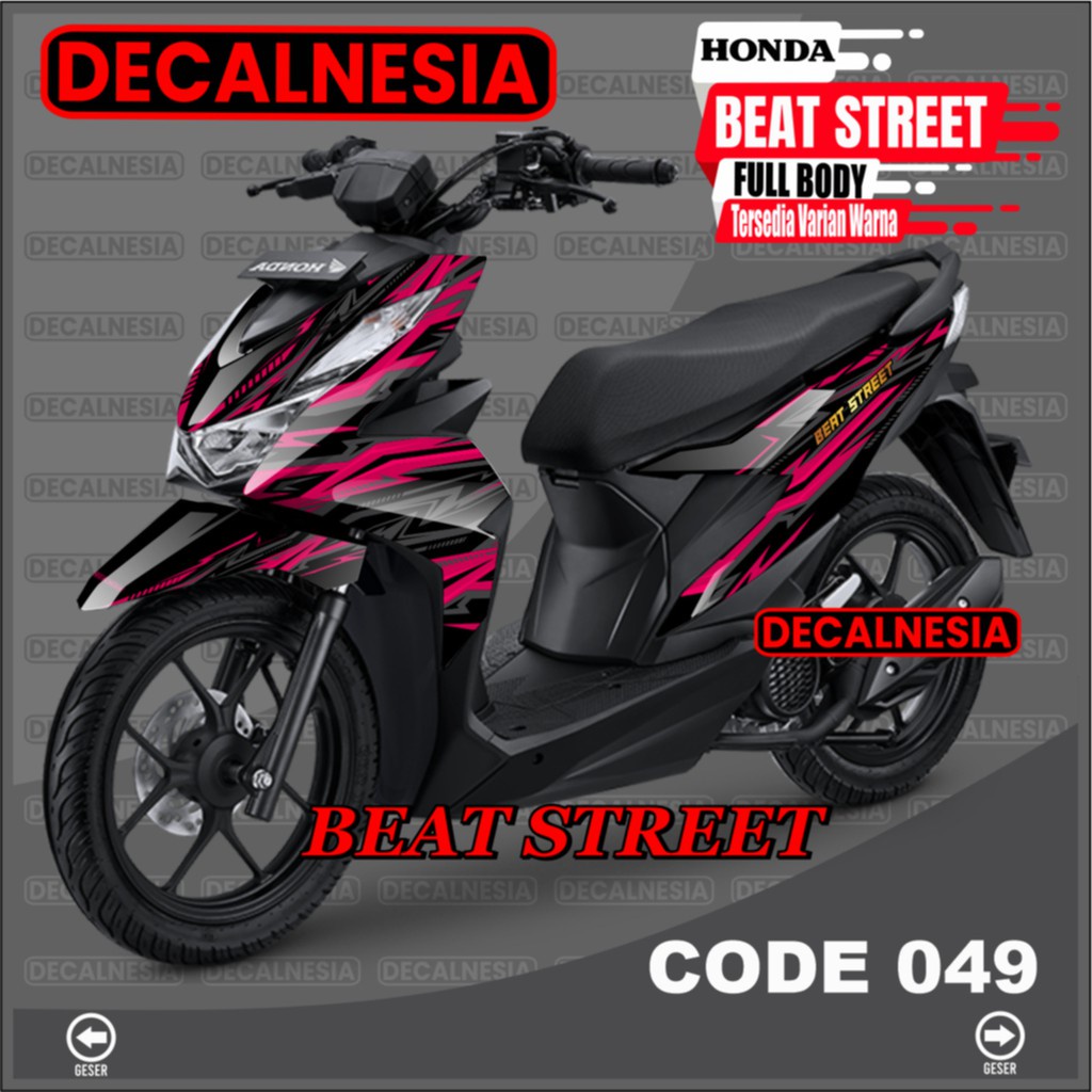 Decal Beat Street FullBody Stiker Motor 2021 2022 Variasi Sticker Aksesoris RoadRace Dekal 2022 C049