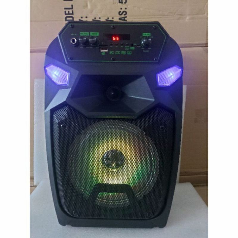 COD SPEAKER BLUETOOTH WIRELESS FLECO 8'5 INCH PLUS MIC WIRELESS KARAOKE // SPEAKER FLECO X-BASS // SPEAKER WIRELESS // SPEAKER SALON AKTIF