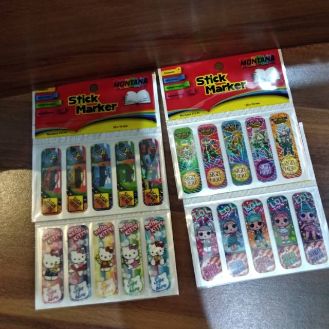 PEMBATAS BUKU PLASTIK KARAKTER / STICK MAKER / BOOK MAKER