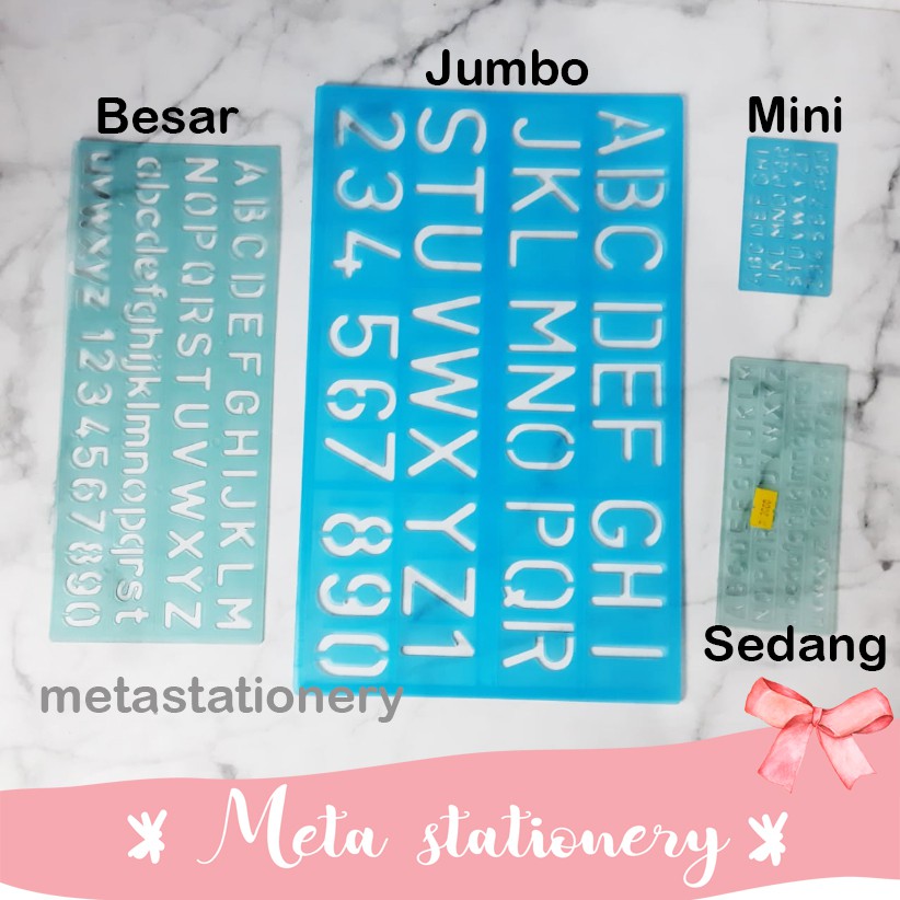 

Penggaris bentuk Huruf Butterfly