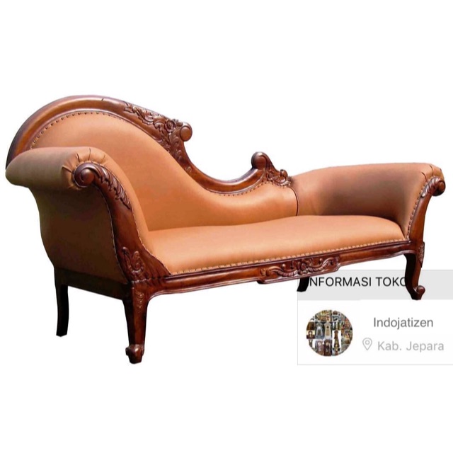 Kursi sofa louis kayu jati