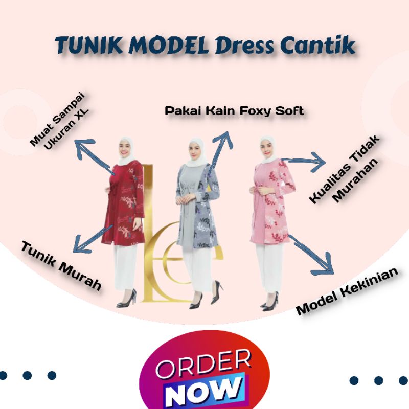 TUNIK MODEL DRESS CANTIK
