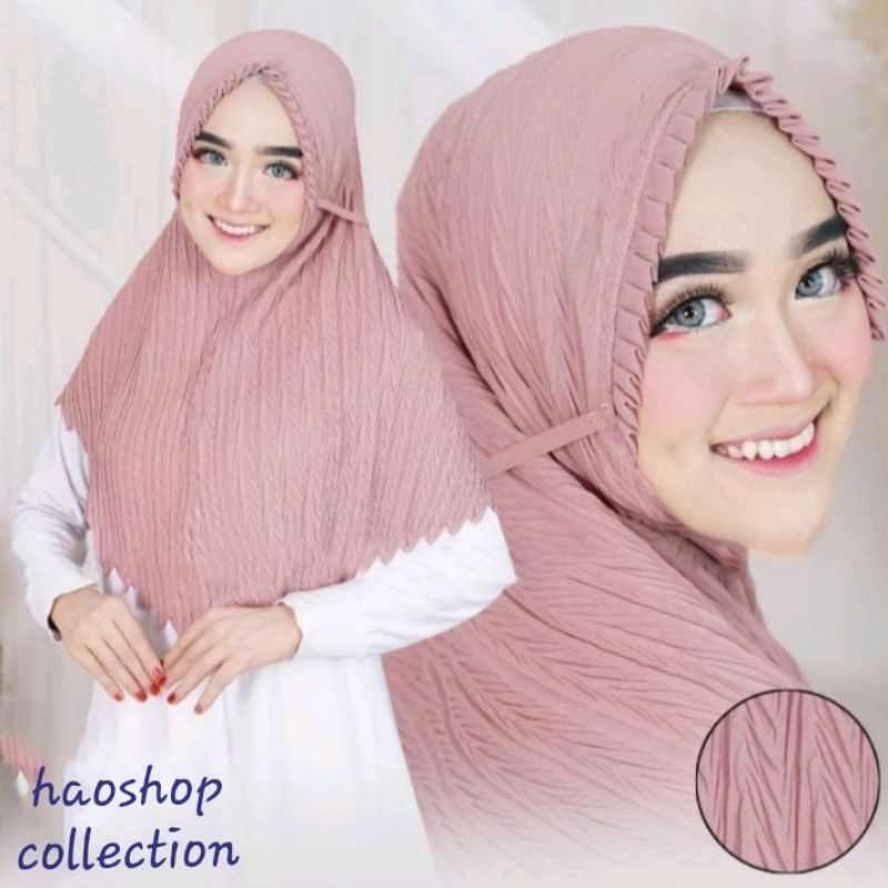JILBAB BERGO PLISKET KCB PADI / BERGO LIPIT / BERGO PLISKET / MARYAM