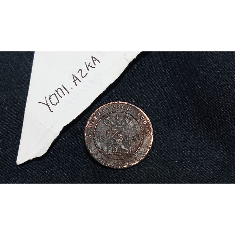 1 cent#sen nederlandsch indie tahun 1857 nomer 20
