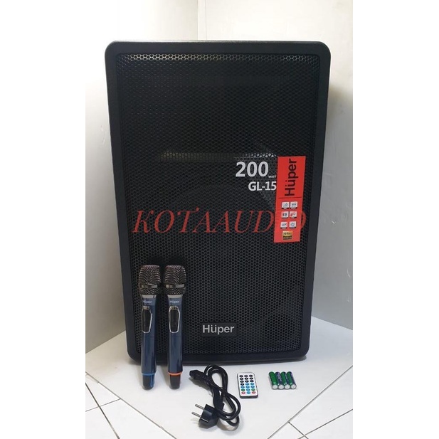 BAGUS DAN MURAH SPEAKER PORTABLE HUPER GL15 HUPER GL 15 NEW