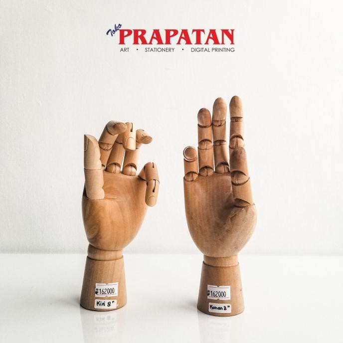 

PERALATAN MELUKIS MANEKIN TANGAN / MANEKIN KAYU / HAND MANNEQUIN (20CM / 8 INCH) ALAT LUKIS