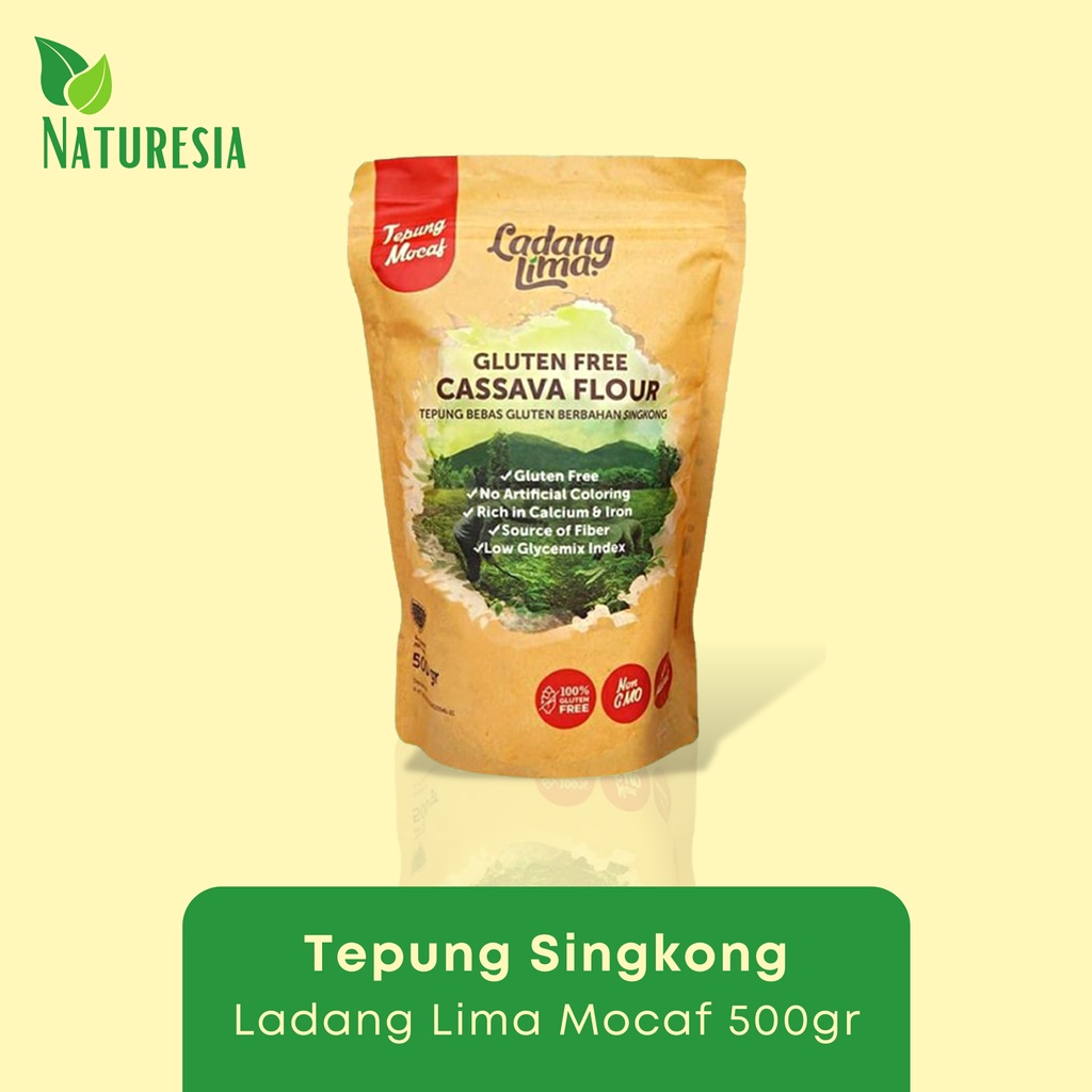 

Tepung ladang lima mocaf non gluten free - tepung ubi singkong organik