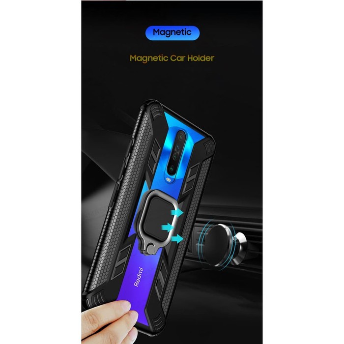 XIAOMI REDMI 9 SOFT CASE RING HOLDER PREDATOR SERIES
